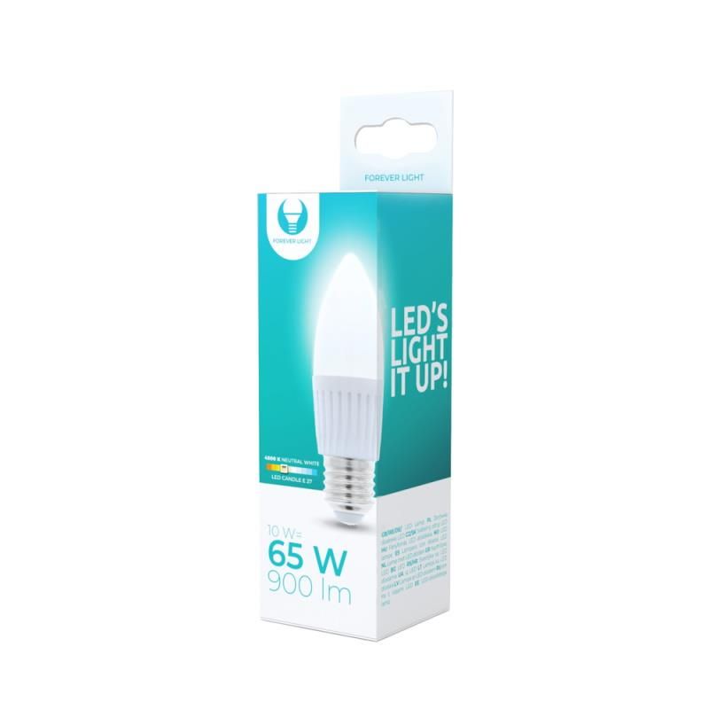 LED žárovka Forever C37 E27 10W neutrální bílá (4500K) RTV003465