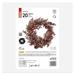 LED zdobený vianočný veniec – 38 cm, 3x AA, vnútorný, teplá biela, časovač 8592920111284