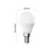 LED žiarovka Basic MINI GLOBE E14 / 8,8 W (60 W) / 806 lm / Neutrálna biela