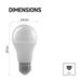 LED žiarovka Classic A60/ E27 / 10,5 W (75 W) / 1 060 lm / teplá b./krokovo stmievateľné