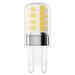 LED žiarovka Classic JC / G9 / 4,2 W (40 W) / 470 lm / Studená biela / 2 ks 8592920151891