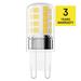 LED žiarovka Classic JC / G9 / 4,2 W (40 W) / 470 lm / teplá biela/ 2 ks 8592920151839