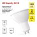 LED žiarovka Classic MR16 biela/ GU10 / 4.9 W (75 W) / 565 lm / Teplá biela
