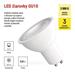 LED žiarovka Classic MR16 biela/ GU10 / 5,8 W (75 W) / 565 lm / Teplá biela