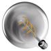 LED žiarovka DECO SMOKED G125 / E27 / 4,5 W (19 W) / 180 lm / flame 8592920149089