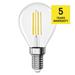 LED žiarovka Filament Mini Globe A CLASS / E14 / 3,8 W (60 W) / 806 lm / teplá biela