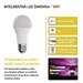 LED žiarovka GoSmart A60 / E27 / 11 W (75 W) / 1 050 lm / RGB / stmievateľná / Wi-Fi 8592920120156