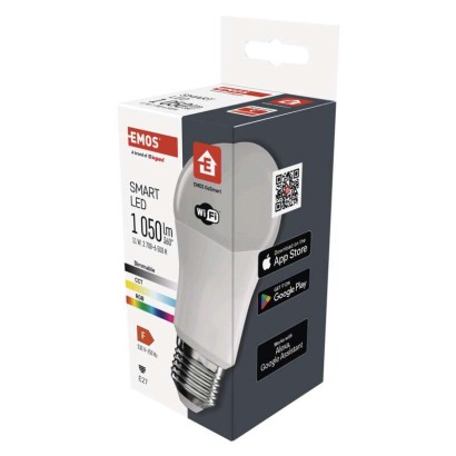 LED žiarovka GoSmart A60 / E27 / 11 W (75 W) / 1 050 lm / RGB / stmievateľná / Wi-Fi 8592920120156