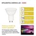 LED žiarovka GoSmart MR16 / GU10 / 4,8 W (35 W) / 400 lm / RGB / stmievateľná / Zigbee 8592920121191
