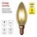 LED žiarovka Vintage sviečka / E14 / 2,5 W (20 W) / 225 lm / Teplá biela