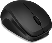 LEDGY Mouse - wireless, black-black