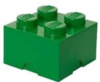 LEGO úložný box 250 x 250 x 180 mm - tmavo zelená 40031734