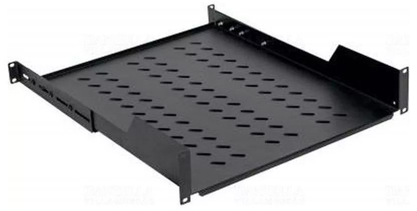 Legrand EvoLine 4-bodová pavná police 1U 450-575mm, uchycení variabilní E4S1U45A