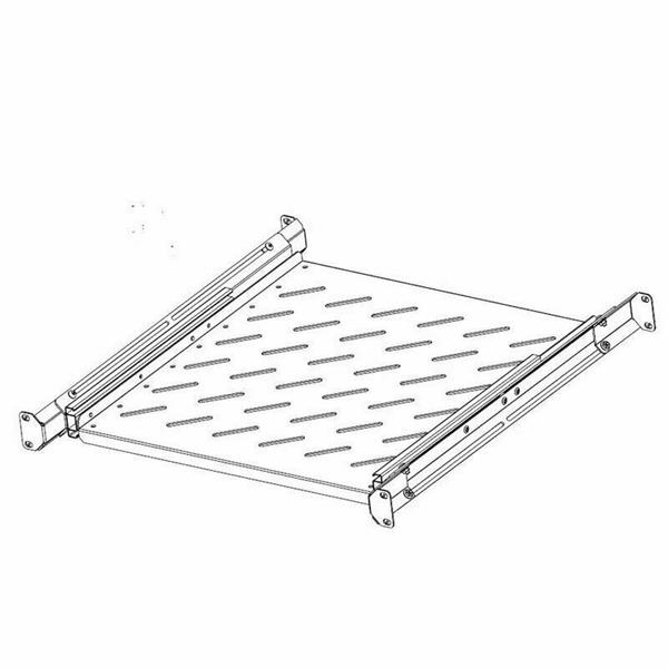 Legrand EvoLine 4-bodová výsuvná police 1U 425mm 65kg E4S1U42SS