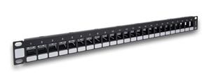 Legrand LINKEO modulárny patchpanel 24port 1U pre UTP keystone, plastová vyväz. lišta 632791