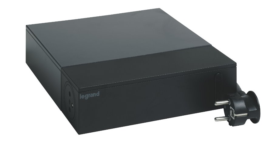 Legrand TV Multimediálna predlžovačka 4x2P+T 4x2P prepäťová ochrana 2m kábel čierna 049430