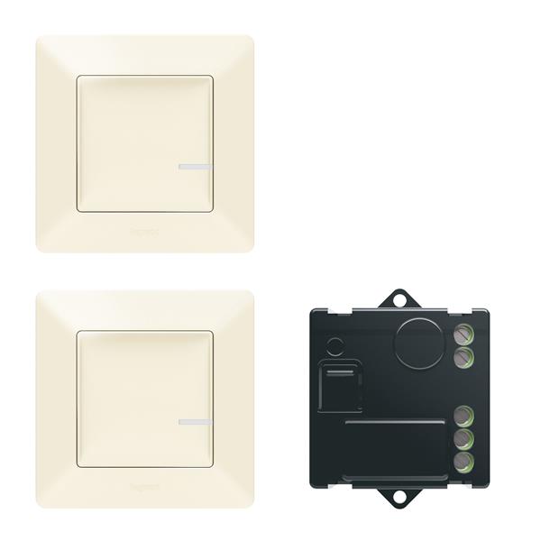 Legrand VALENA LIFE S NETATMO BALÍČEK VYTVORENIE STRIEDAVÉHO PREPÍNAČA Č.6 S MIKROMODULOM BÉŽOVÝ 752250