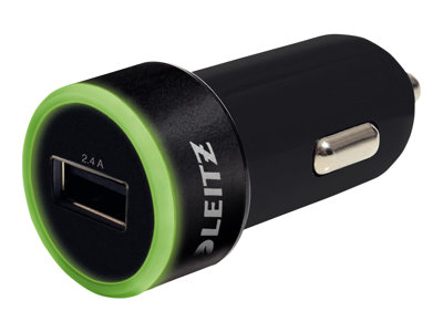 Leitz Complete universelles - Napájecí adaptér do auta - 2.4 A (USB) - černá 62210095