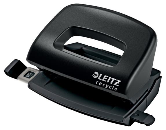 LEITZ Ekologická mini děrovačka NeXXt Recycle, 10 listů, černá 50100095