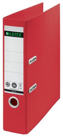 LEITZ Ekologický pákový pořadač 180° RECYCLE, 80 mm, červený 10180025