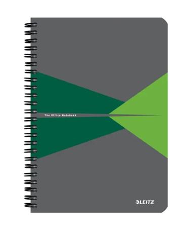 Leitz zápisník Office A5 čtverečkovaný, drátěná vazba, PP desky 44981055