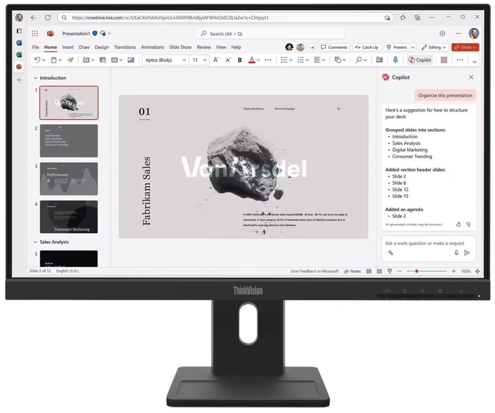 Lenovo E22-40/ 21,5" / IPS/ 1920x1080/ 16:9/ 250cd/m2cmd/ 1300:1/ 4ms/ HDMI/ DP/ USB/ LAN/ PIVOT 64C9MAT6EU