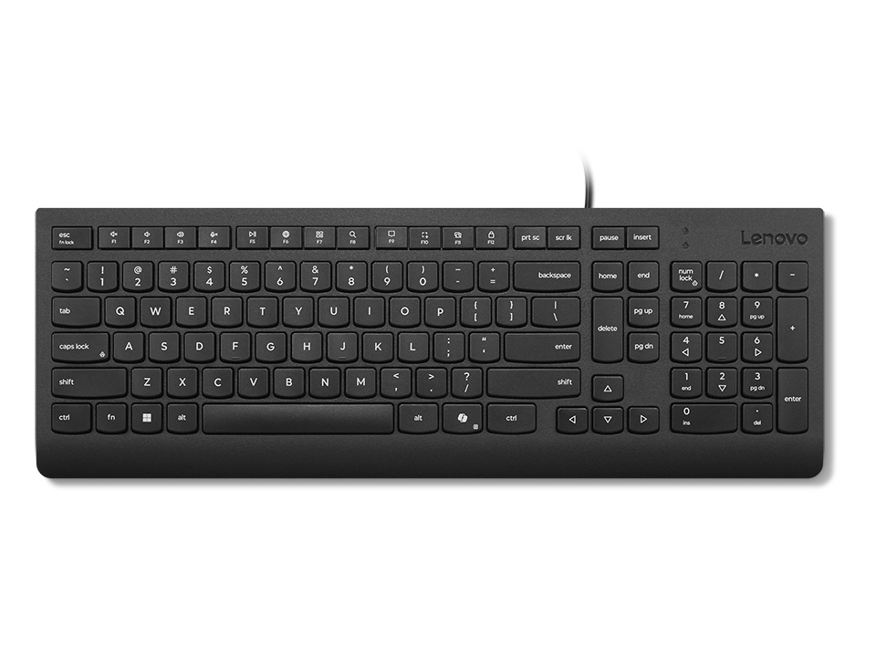 Lenovo Essential Wired Keyboard (Black) - Slovak 245/PS/2/SK/Černá 4Y41R64664