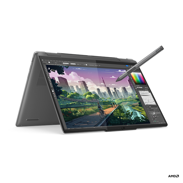 Lenovo IdeaPad Yoga 7 14APH9, R7 8840HS, 14.0˝ 1920x1200 WUXGA/Touch, UMA, 16GB, SSD 1TB, W11H, šedý, 3y 83DK000MCK