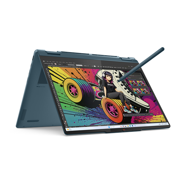 Lenovo IP Yoga 7 2in1 14AKP10, Ryzen AI 5 340, 14.0˝ 1920x1200 WUXGA/Touch, UMA, 16GB, SSD 1TB, W11H, zelený, 83JR003HCK