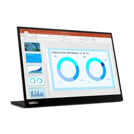 Lenovo LCD přenosný ThinkVision M14d 14" IPS LED/16:9/2240x1400/300NITS/700:1/6ms/2x USB-C/černá 63AAUAR6WL