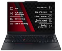 LENOVO NTB ThinkPad E16 AMD G3 - Ryzen5 220,16" WUXGA,16GB,512SSD,FHD+IRcam,W11P 21ST004LCK