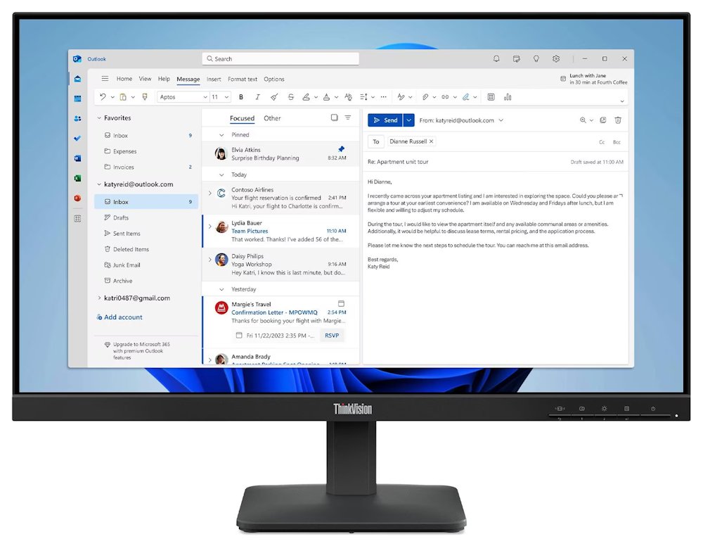 Lenovo S24-4e/ 23,8" VA/ 1920x1080/ 16:9/ 250cd/m2cmd/ 3000:1/ 4ms/ HDMI 62AEKAR2EU