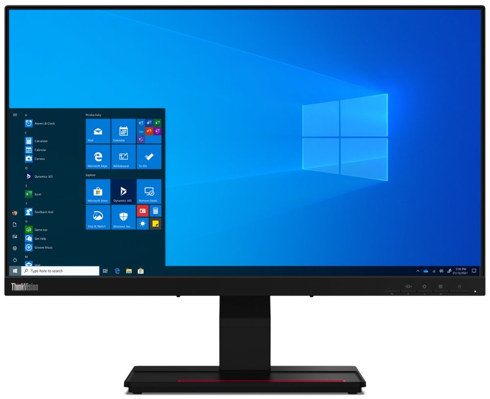 Lenovo T24t-20/ 23,8" IPS touch/ 16:9/ 1920 x 1080 FHD/ 300cd/m2/ 1000:1 / 4ms/ HDMI/ DP/ USB/USB-C / černý 62C5GAT1EU