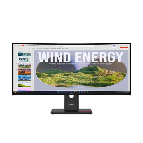 Lenovo T34WD-40 34" 3440x1440 3000:1 300cd 4ms HDMI+DP+USB+USB-C+RJ45 dock+dobijanie NTB lift 3y 64AEGAT1EU