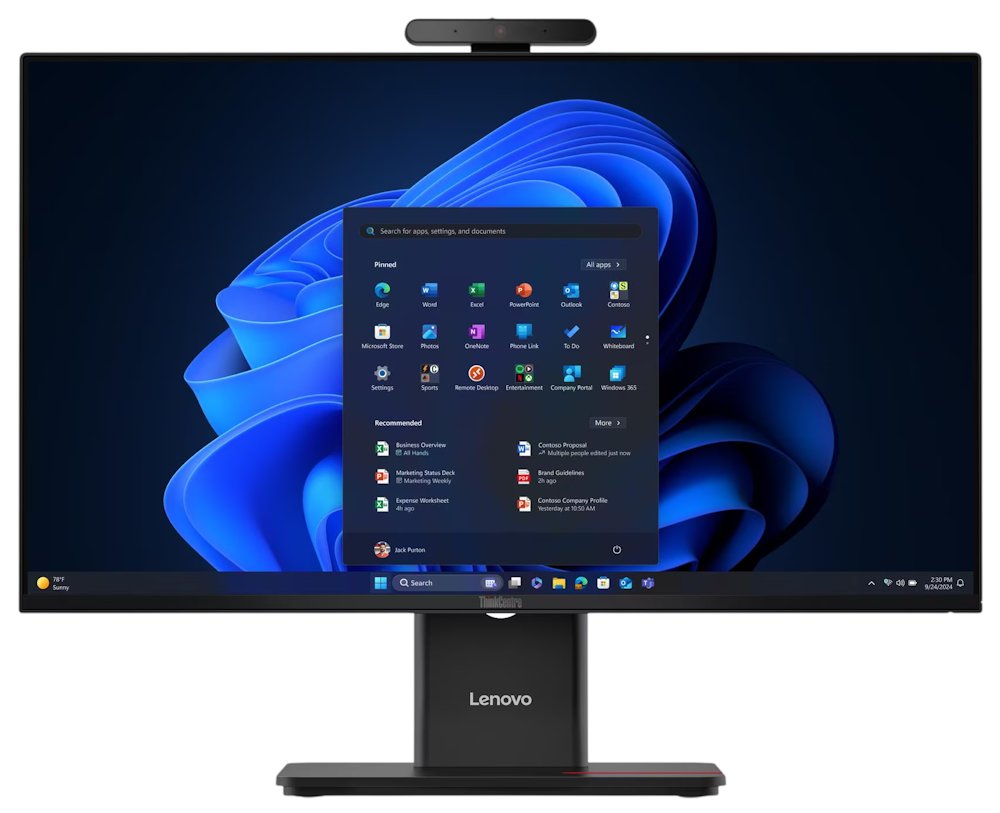 Lenovo ThinkCentre M70a Gen 6/ AIO/ Ultra 5 225T/ 16GB DDR5/ 512GB SSD/ Intel Graphics/ 23,8"FHD,matný/ W11P/ 13AY0017CK