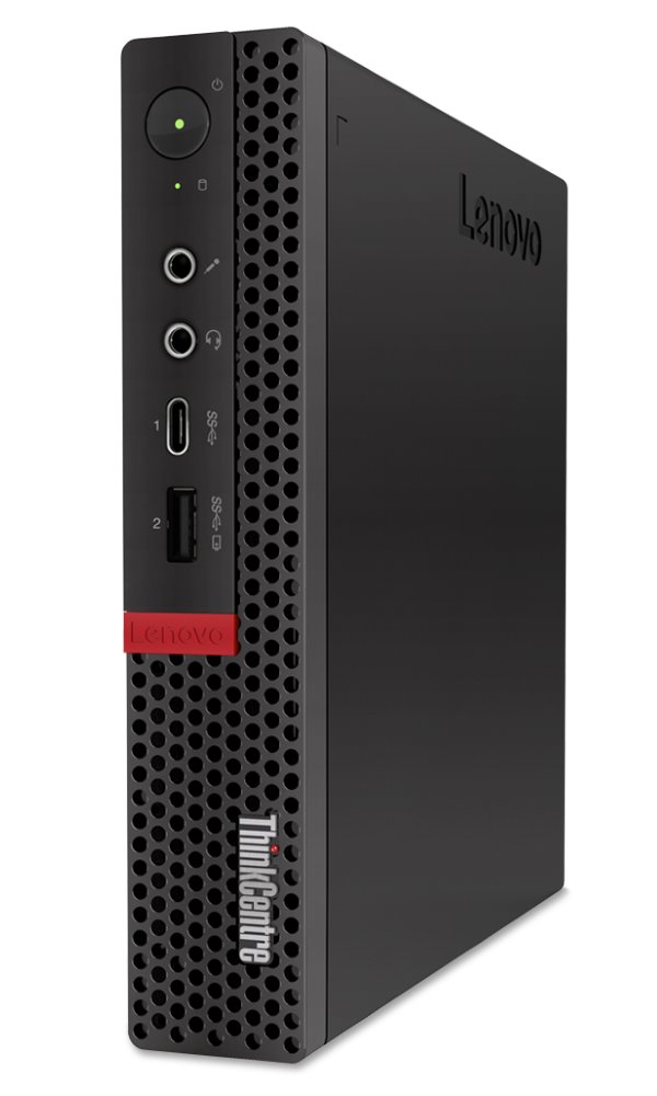 Lenovo ThinkCentre M720q 10T7 - Tiny - 1 x Core i3 8100T / 3.1 GHz - RAM 4 GB - SSD 128 GB - NVMe - 10T7004LMC