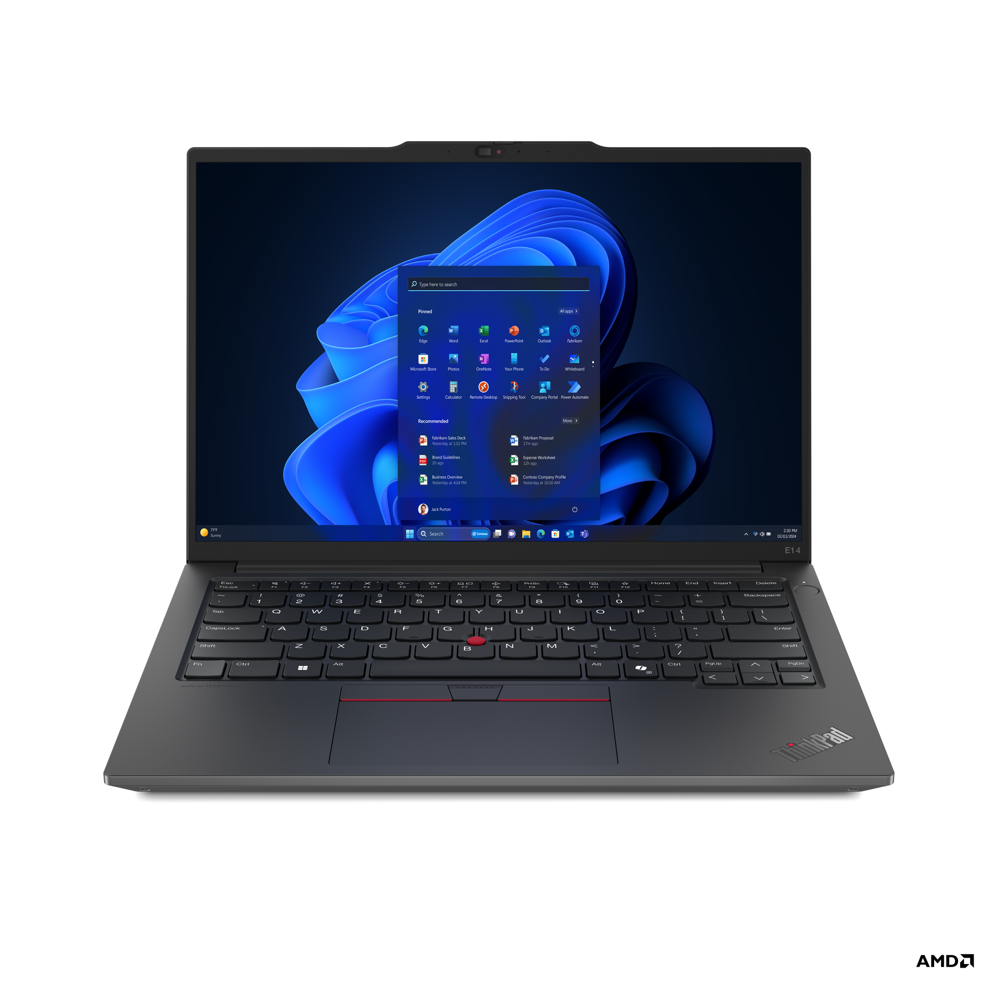 Lenovo ThinkPad E/E14 Gen 5 (AMD)/R7-7730U/14"/FHD/16GB/1TB SSD/RX Vega 8/W11P/Graphite/3R 21JR000BCK