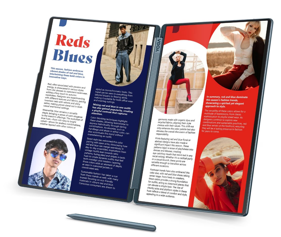 Lenovo Yoga Book 9/14IAH10/U7-255H/14"/2880x1800/T/32GB/1TB/Intel int/W11H/Tidal Teal/3R 83KJ0027CK