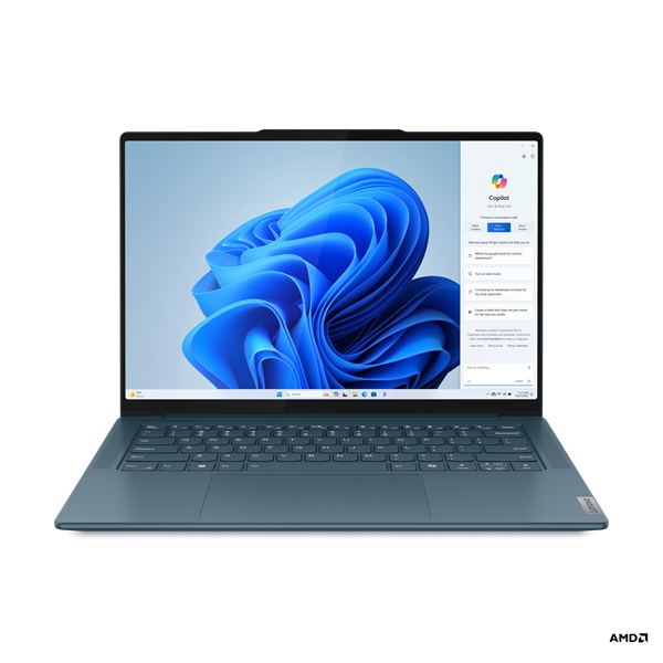 Lenovo Yoga/Pro 7 14AHP9/R7-8845HS/14,5"/3072x1920/16GB/1TB SSD/RTX 3050/W11H/Tidal Teal/3R 83E30021CK