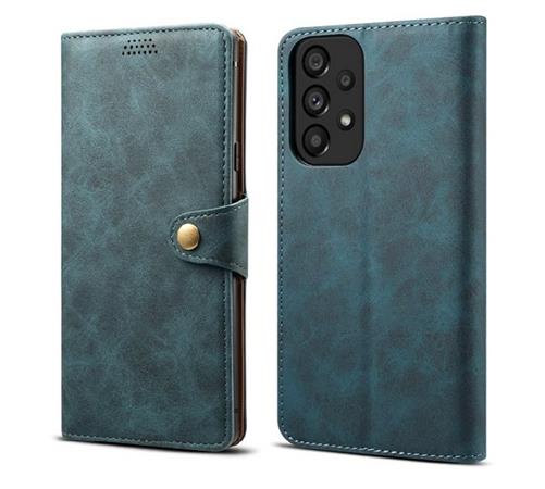 Lenuo Leather flipové pouzdro pro Samsung Galaxy A53 5G, modrá 348277