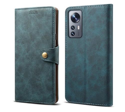 Lenuo Leather flipové pouzdro pro Xiaomi 12/12X, modrá 348262