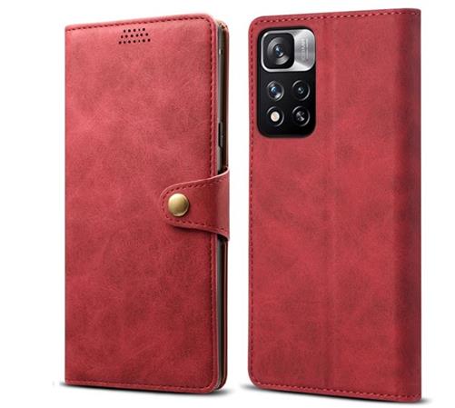 Lenuo Leather Xiaomi Redmi Note 11 Pro+ 5G, červená 348180
