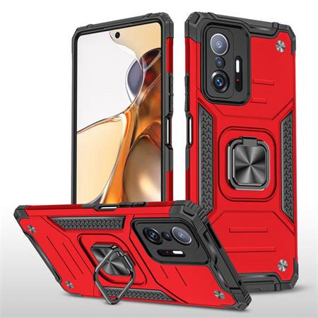 Lenuo Union Armor obal pro Xiaomi 11T/11T Pro, červená 348251