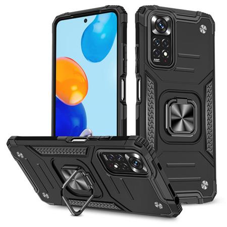 Lenuo Union Armor obal pro Xiaomi Redmi Note 11/11S, černá 348256