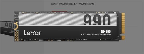Lexar® 4TB NM990 M.2 NVMe PCIE up to 14000MB/s Read and 10000 MB/s write LNM990X004T-RNNNG