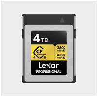 Lexar CFexpress 4.0 Pro Gold R3600/W3300 4TB LCXEXPR004T-RNENG