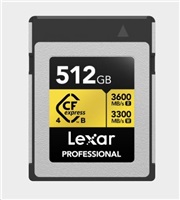 Lexar CFexpress 4.0 Pro Gold R3600/W3300 512GB LCXEXP4512G-RNENG