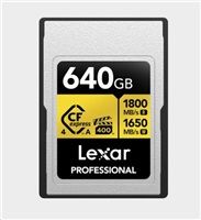 Lexar CFexpress 4.0 Pro Gold, VPG400, R1800/W1650 (Type A) 640GB LCAGOLD640G-RNENG