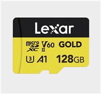 Lexar microSDXC GOLD UHS-II/C10/A1/U3 R280/W100 (V60) 128GB LMSGOLD128G-BNNNG