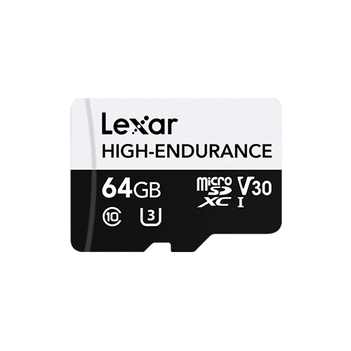 Lexar microSDXC High-Endurance UHS-I/U3/10 R100/W35 (V30) 64GB LMSHGED064G-BCNNG